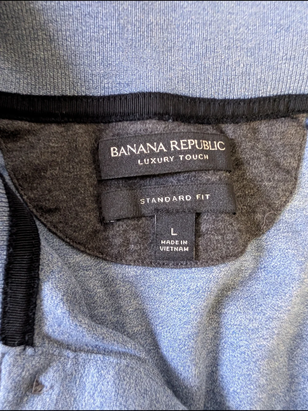 Euc Banana Republic Heather Light Blue Polo Shirt L